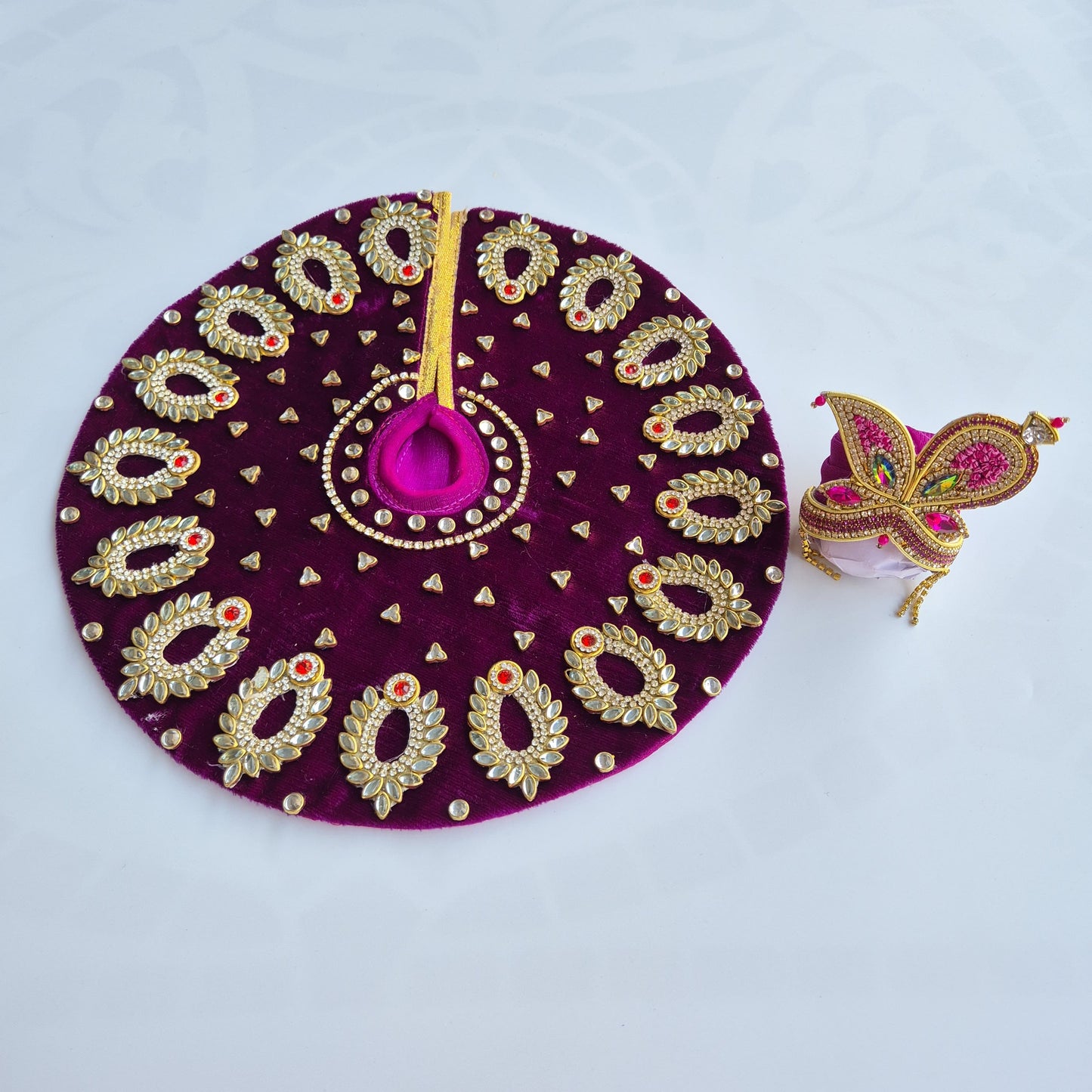 Ladoo gopal kundan dress- LG211