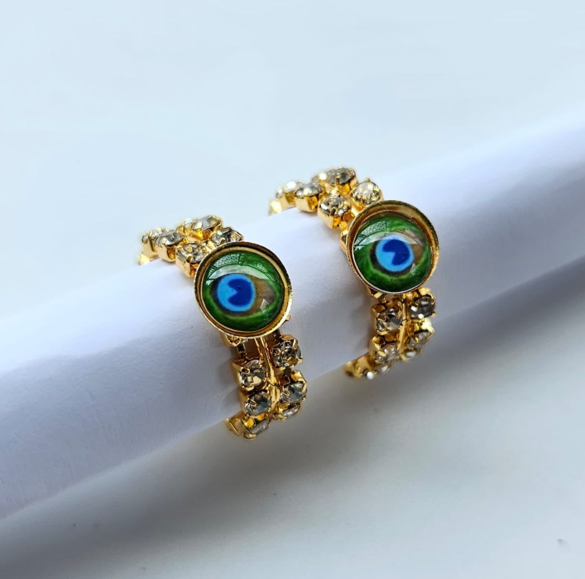 Peacock Feather Bangle- LG1166
