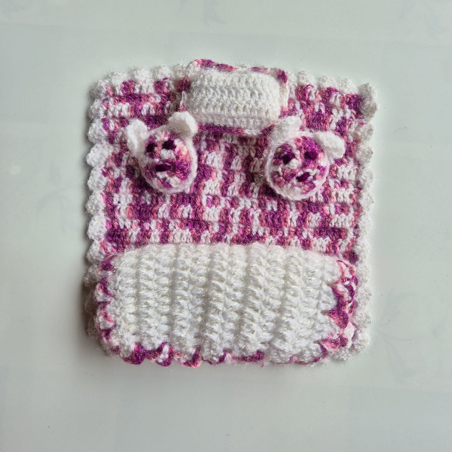 Woollen bed with pillow and cover- 78