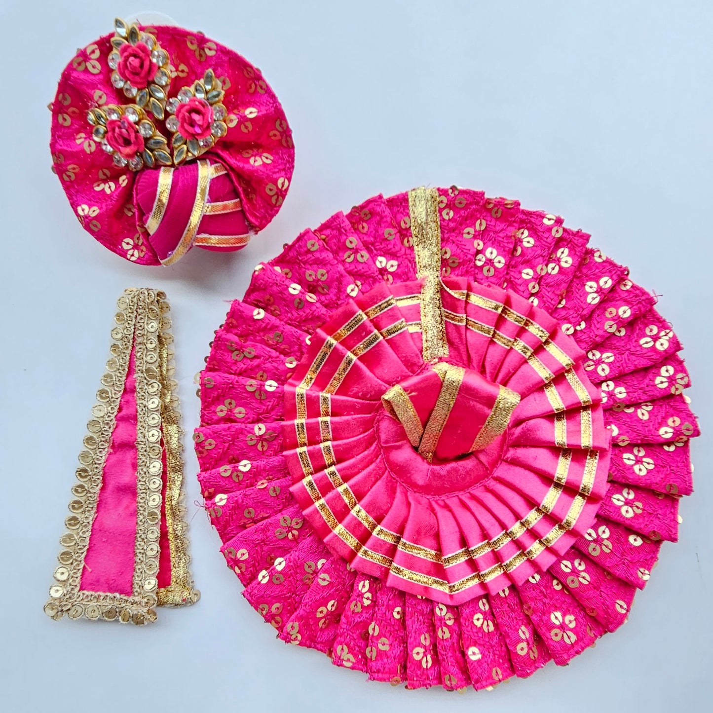 Kanhaji Pink Double Layer Dress-LG275