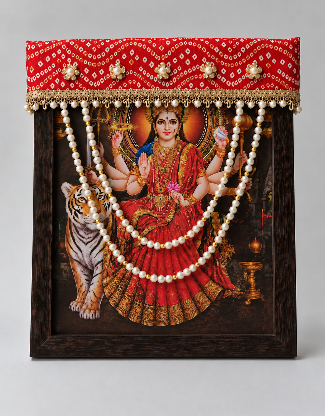 Photo Frame Choli With Mala - F010