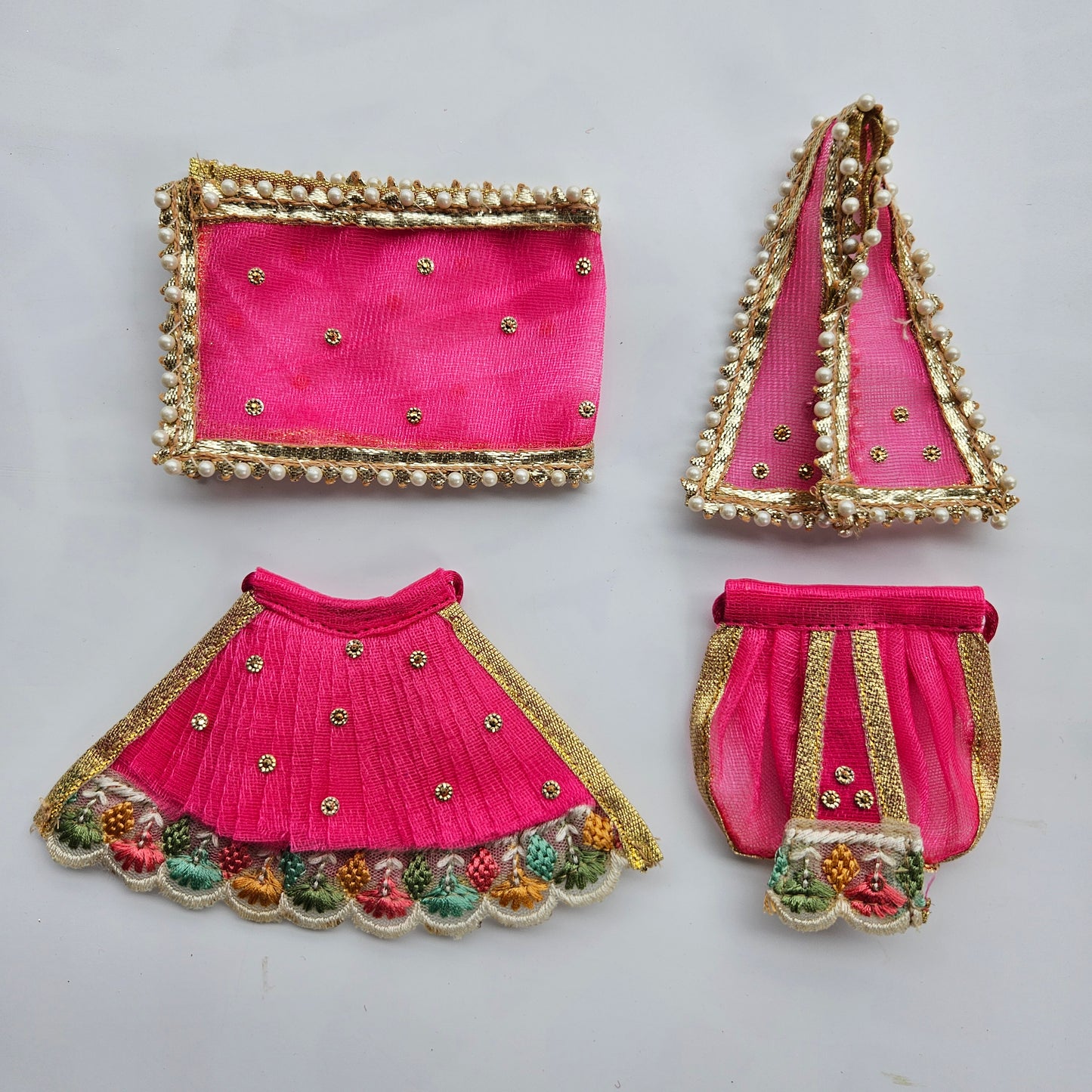 Ganesh Laxmi Rani Baby Pink Set