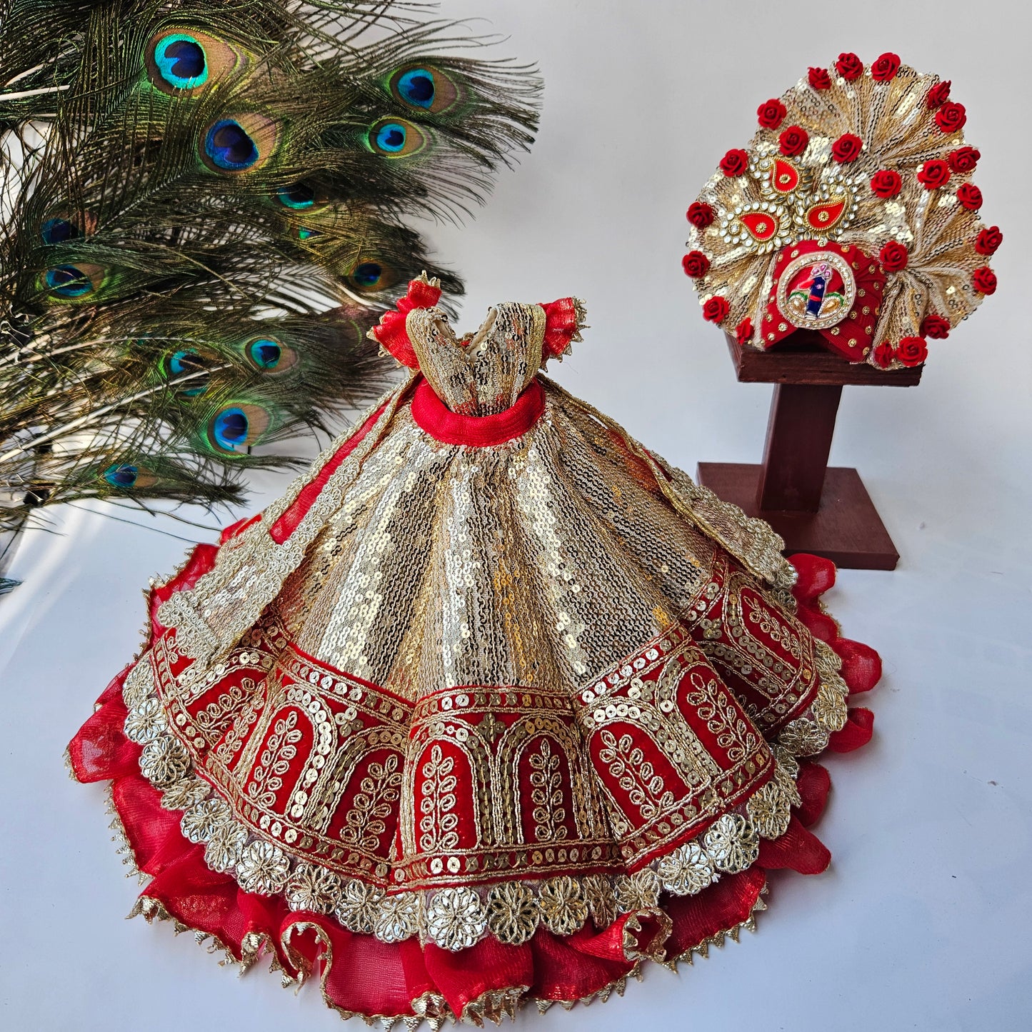 Kanhaji Lehenga Poshak with Stand-LG297