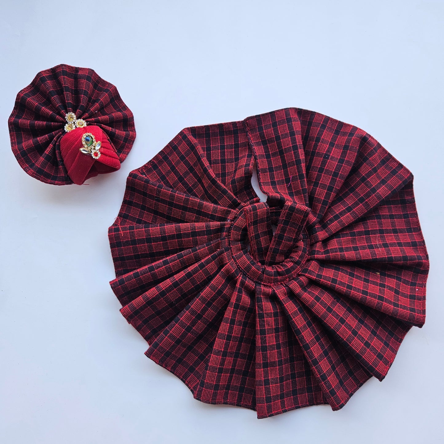 Kanhaji Coatswool Dress - Maroon