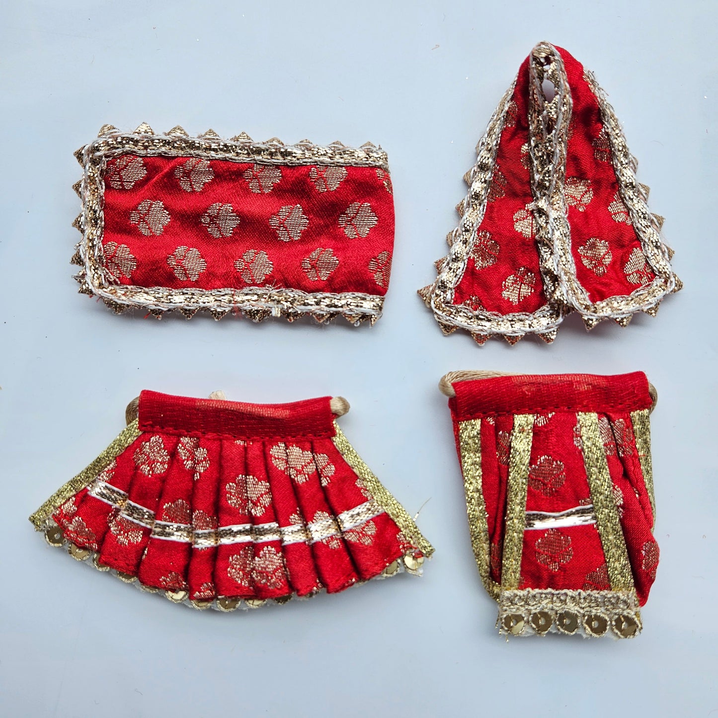 Ganesh Laxmi Rani Red Set