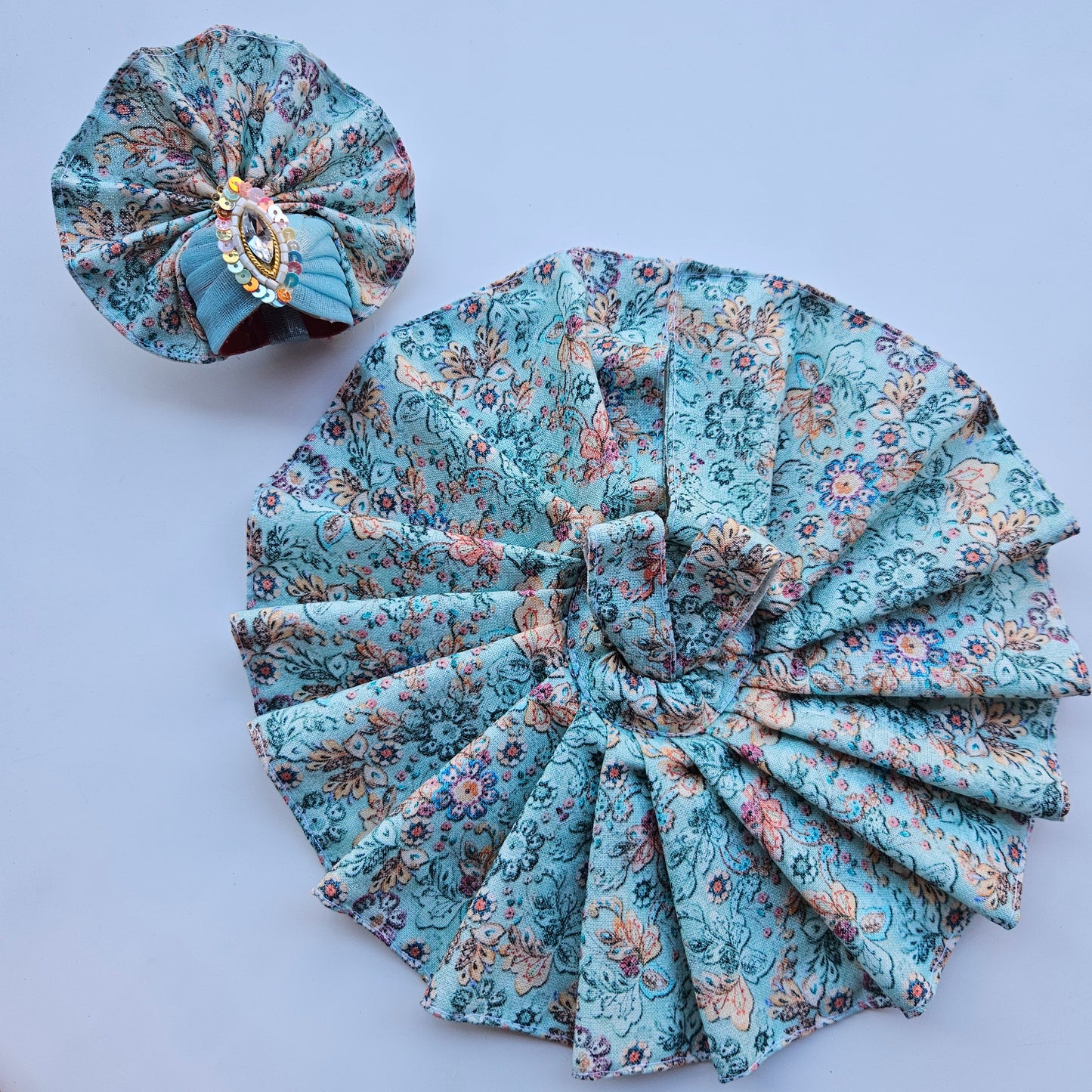 Ladoo Gopal Coatswool Dress- Floral