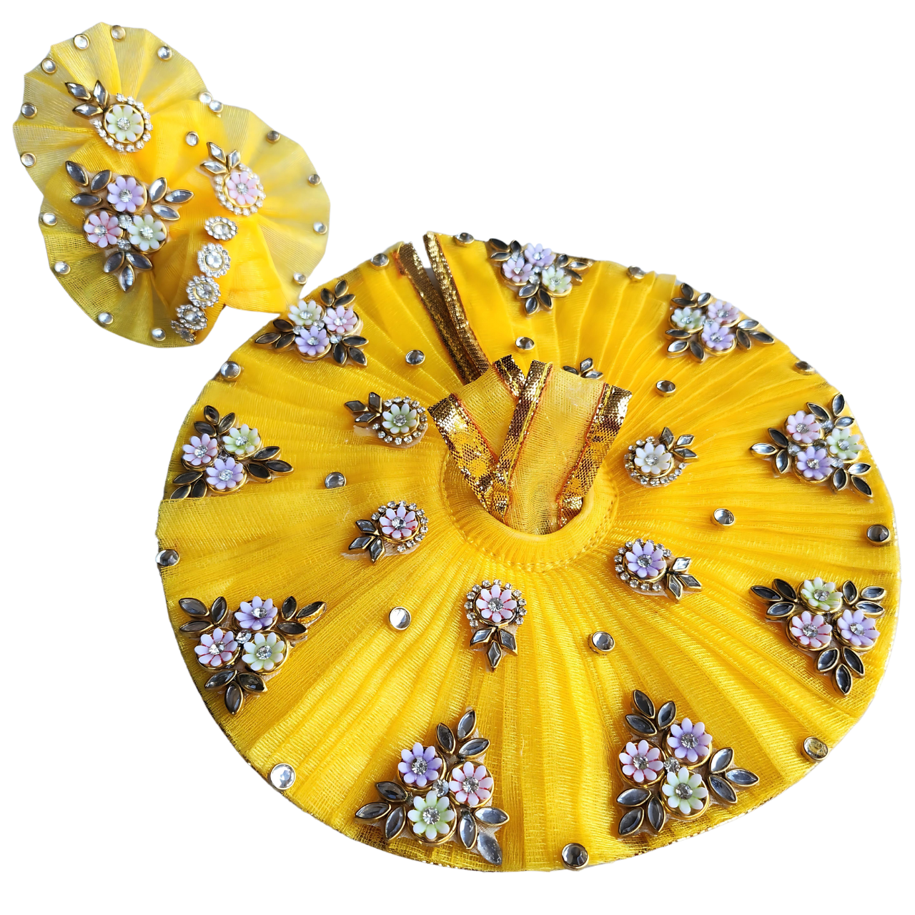 Laddoo Gopal Yellow Poshakh - LG131