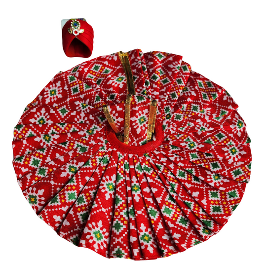 Fancy Cotton Laddoo Gopal Dress - LG175