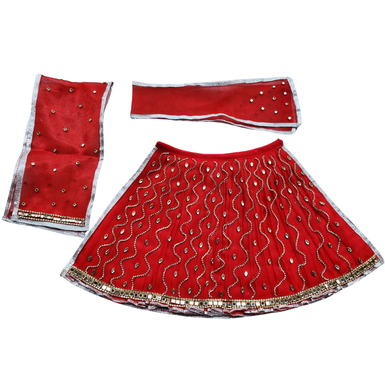 Matarani Designer Lehenga With Duppata & Patka - LG2113