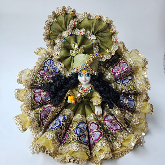 Kanhaji Olive Kali Dress- LG296