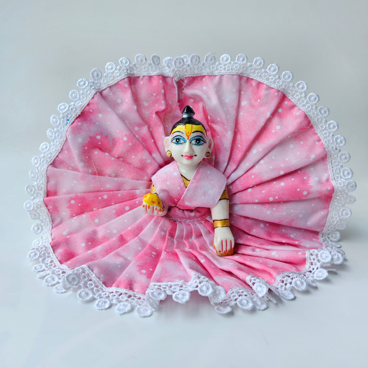 Kanhaji Baby Pink Cotton Dress - 101