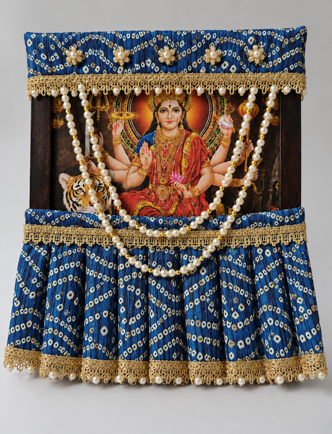 Photo Frame Poshakh with Lehenga + Mala- B014