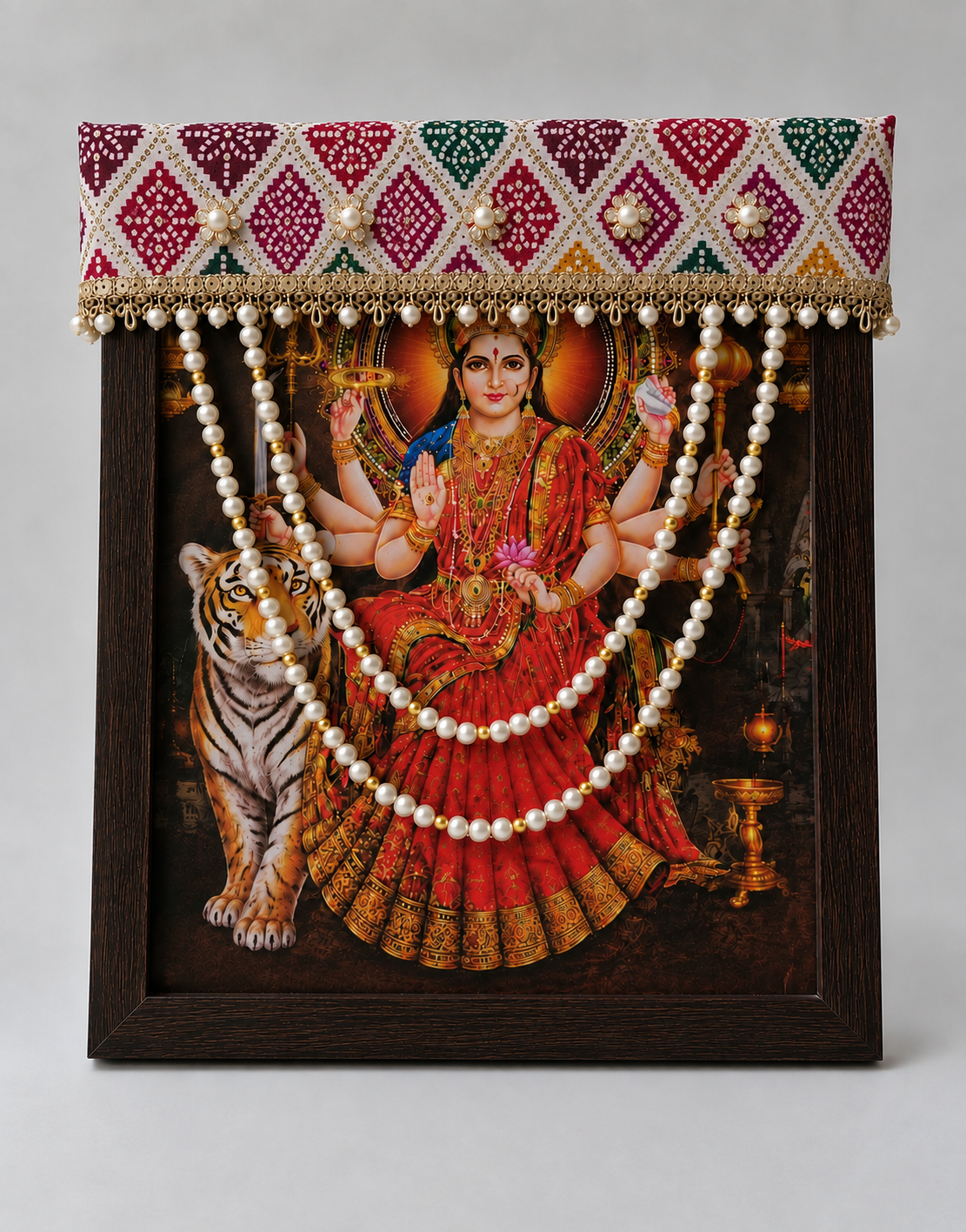Photo Frame Choli With Mala - F016