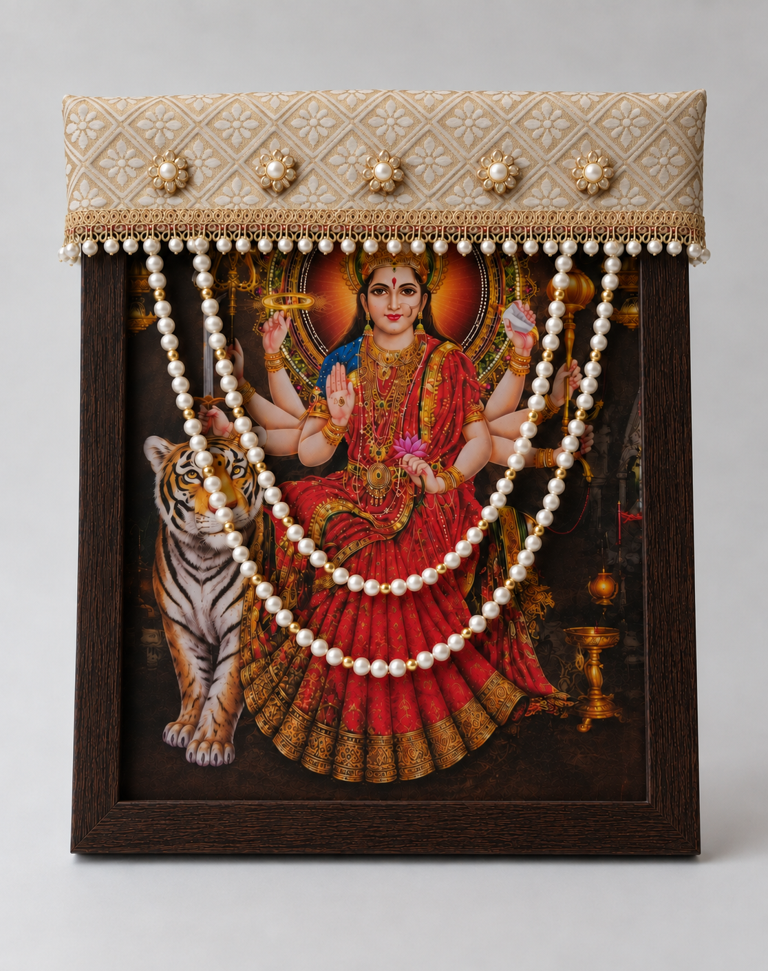 Photo Frame Choli With Mala - F014