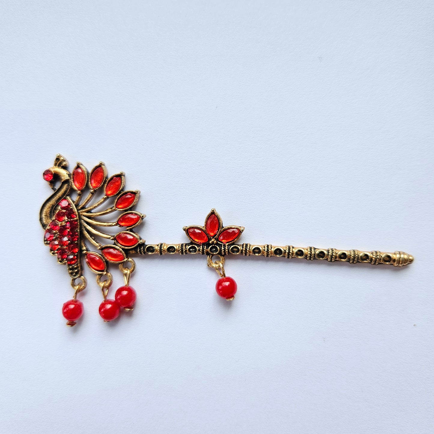 Designer Heavy Peacock Basuri