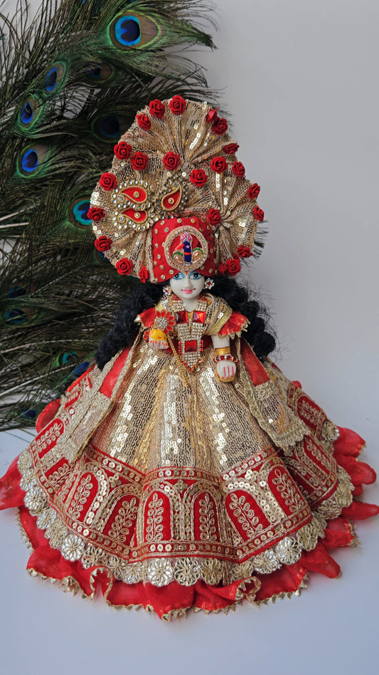 Kanhaji Lehenga Poshak with Stand-LG297