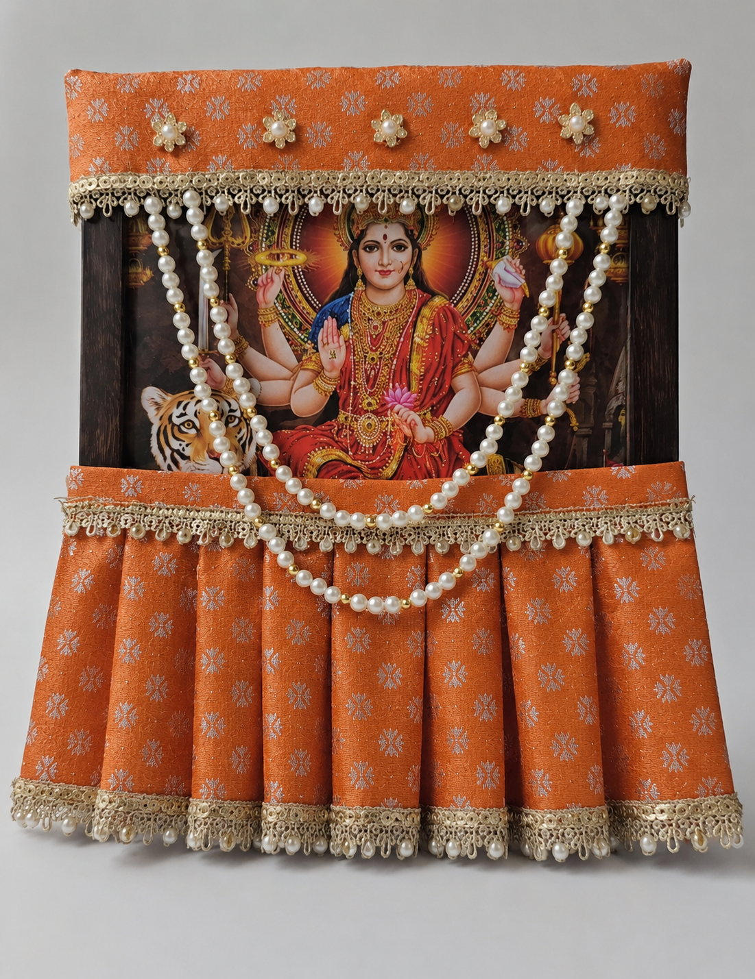 Photo Frame Poshakh with Lehenga + Mala- B010