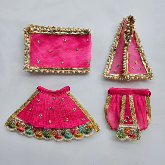 Ganesh Laxmi Rani Baby Pink  Set