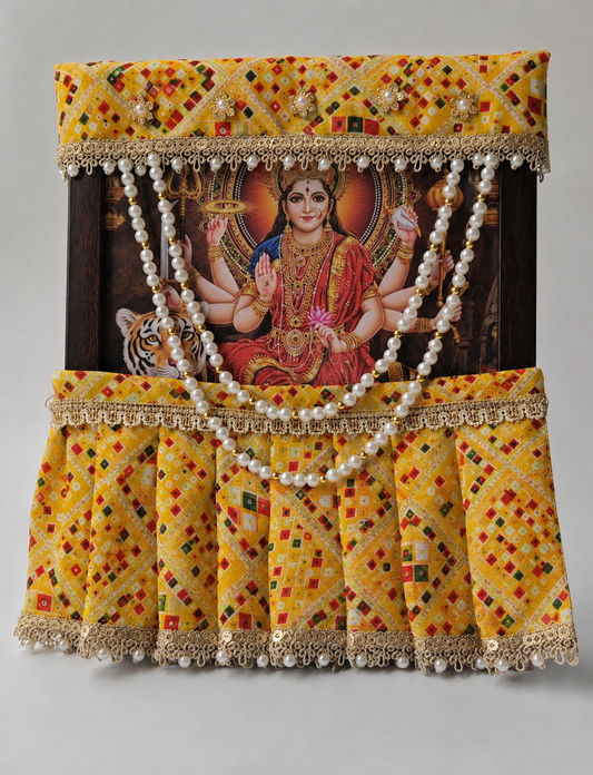 Photo Frame Poshakh with Lehenga + Mala- B011