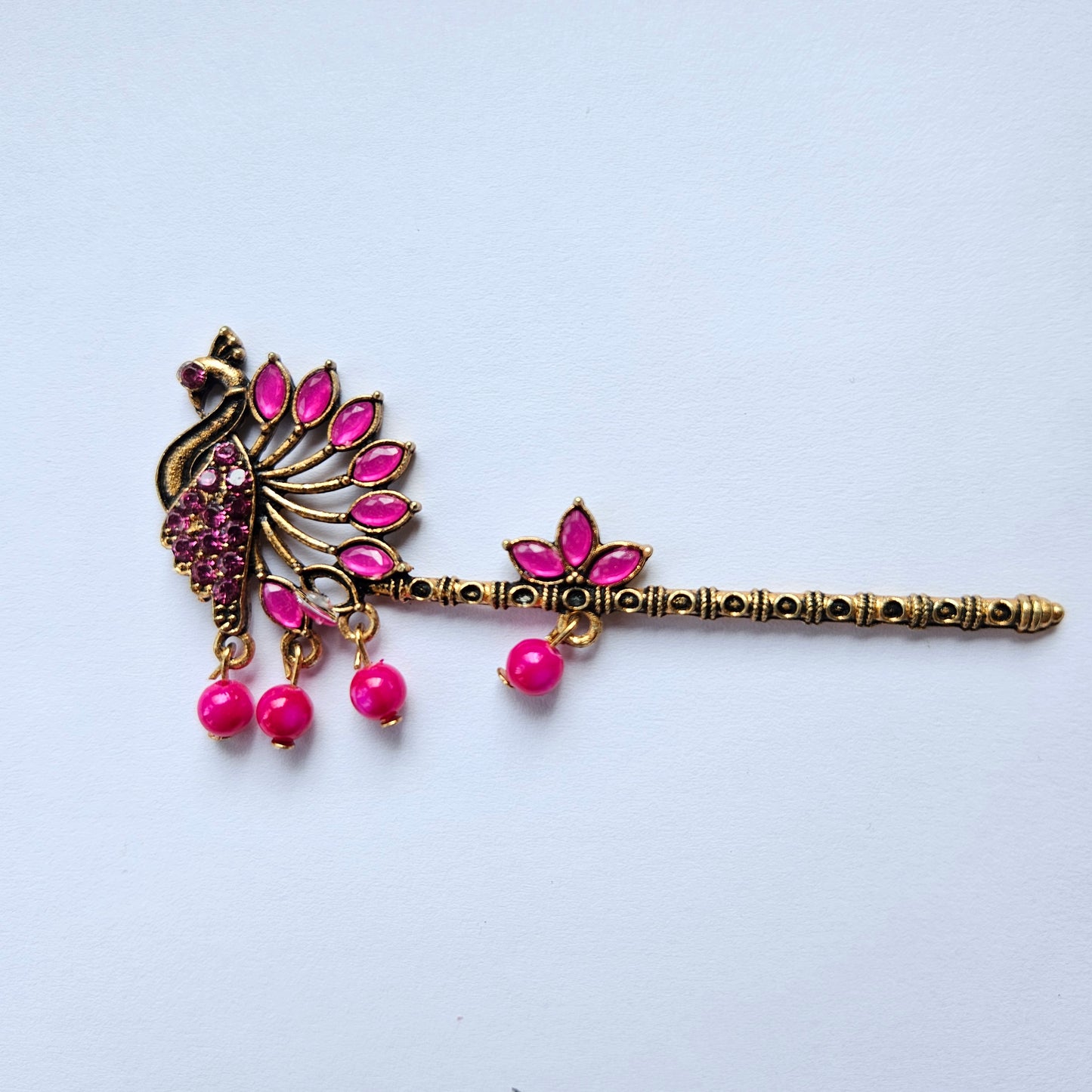 Designer Heavy Peacock Basuri