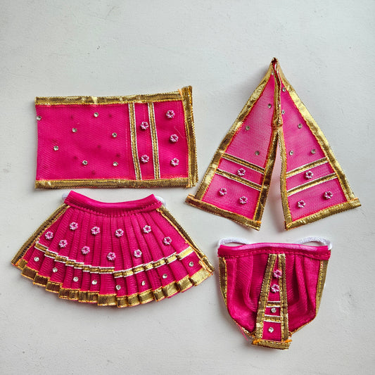 Ganesh Laxmi Rani DoubleLayer Set
