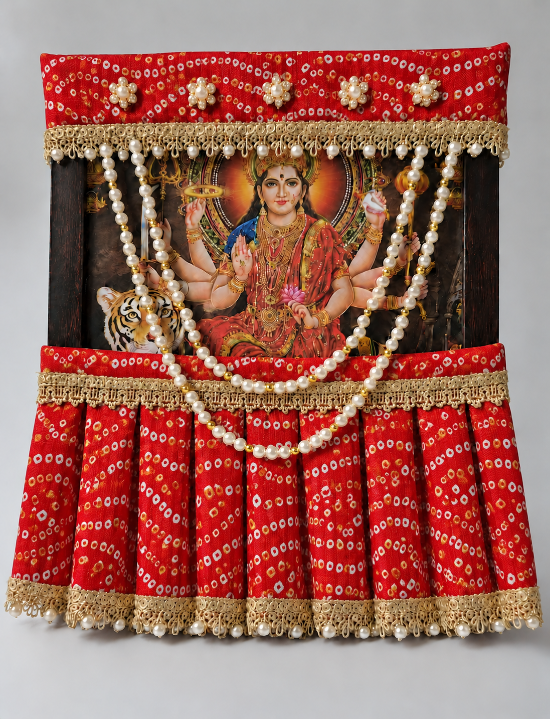 Photo Frame Poshakh with Lehenga + Mala- B021