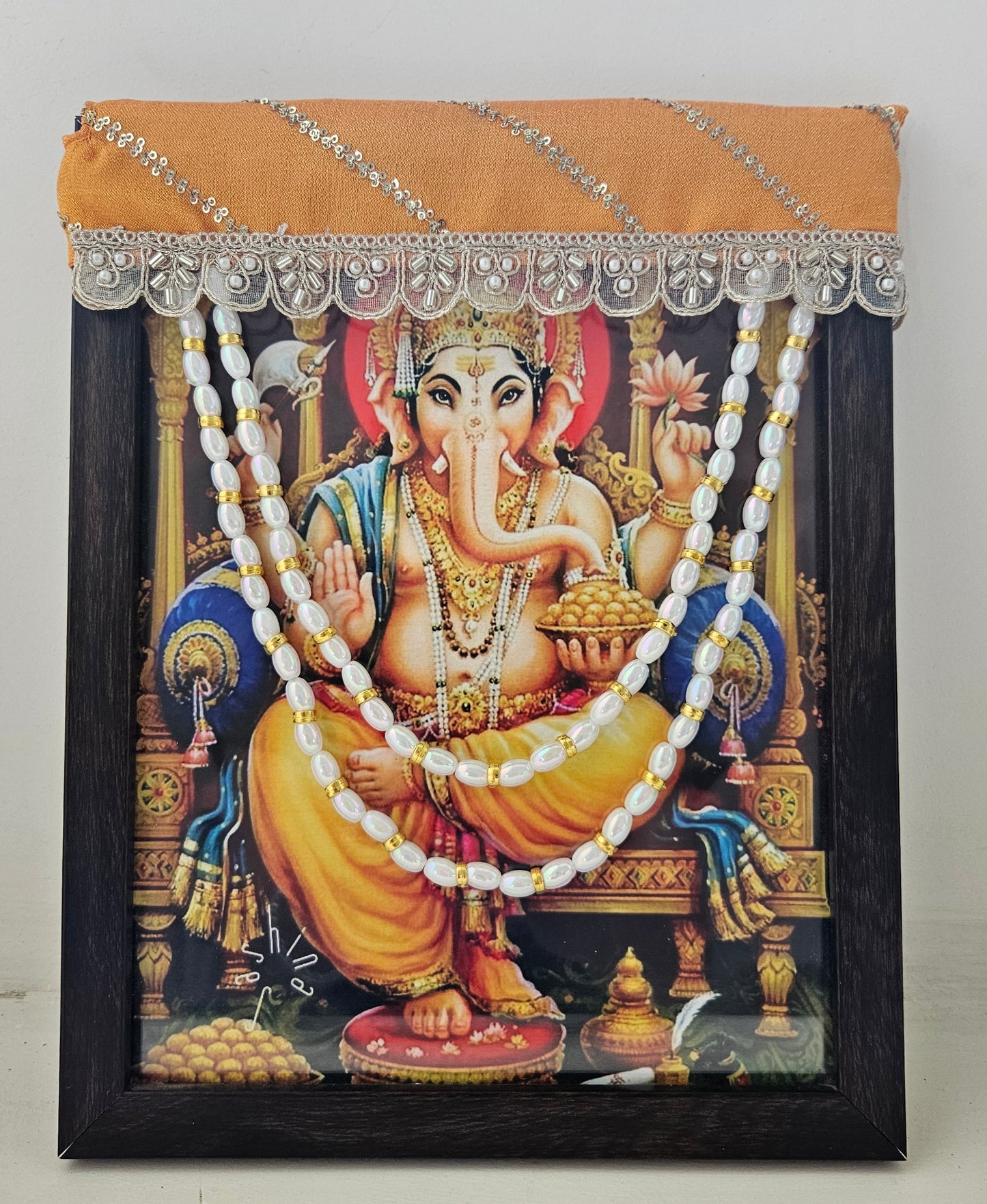 Photo Frame Choli With Mala - 07