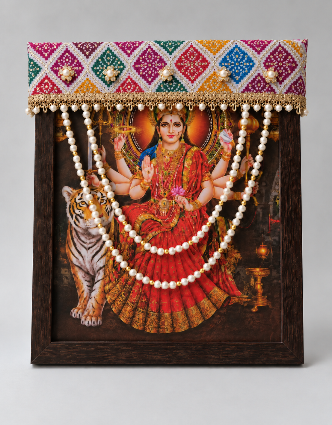 Photo Frame Choli With Mala - F019