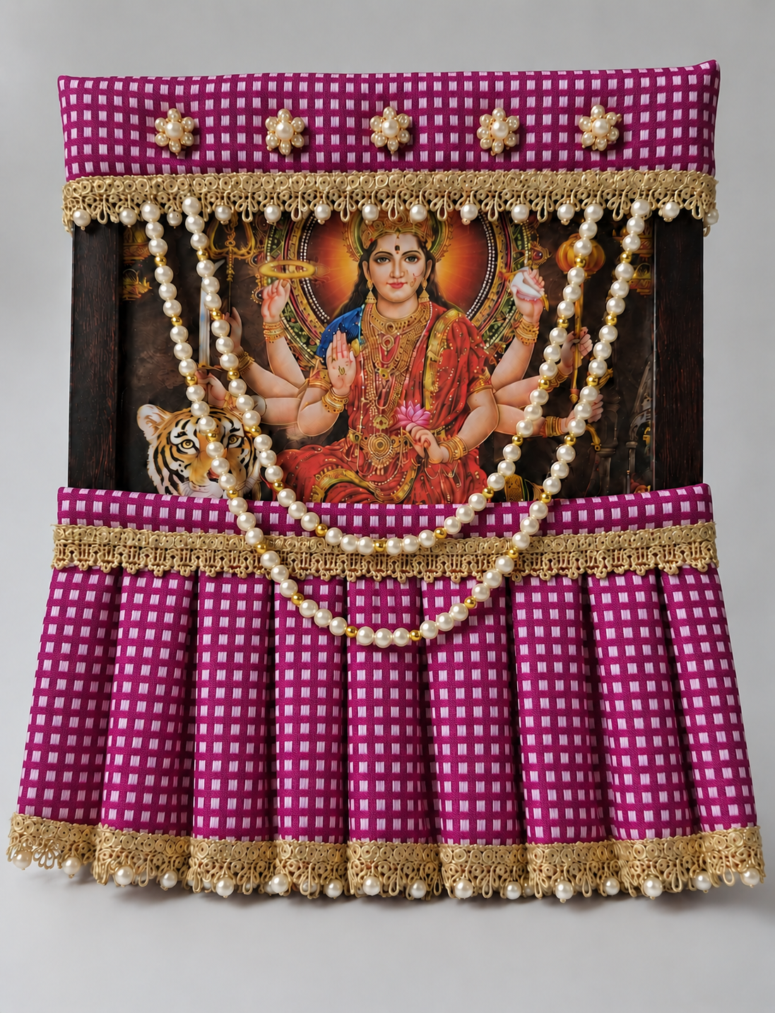 Photo Frame Poshakh with Lehenga + Mala- B016