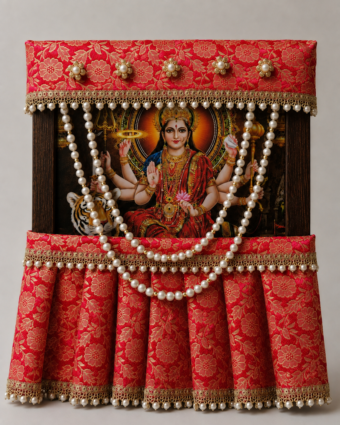 Photo Frame Poshakh with Lehenga + Mala- B004