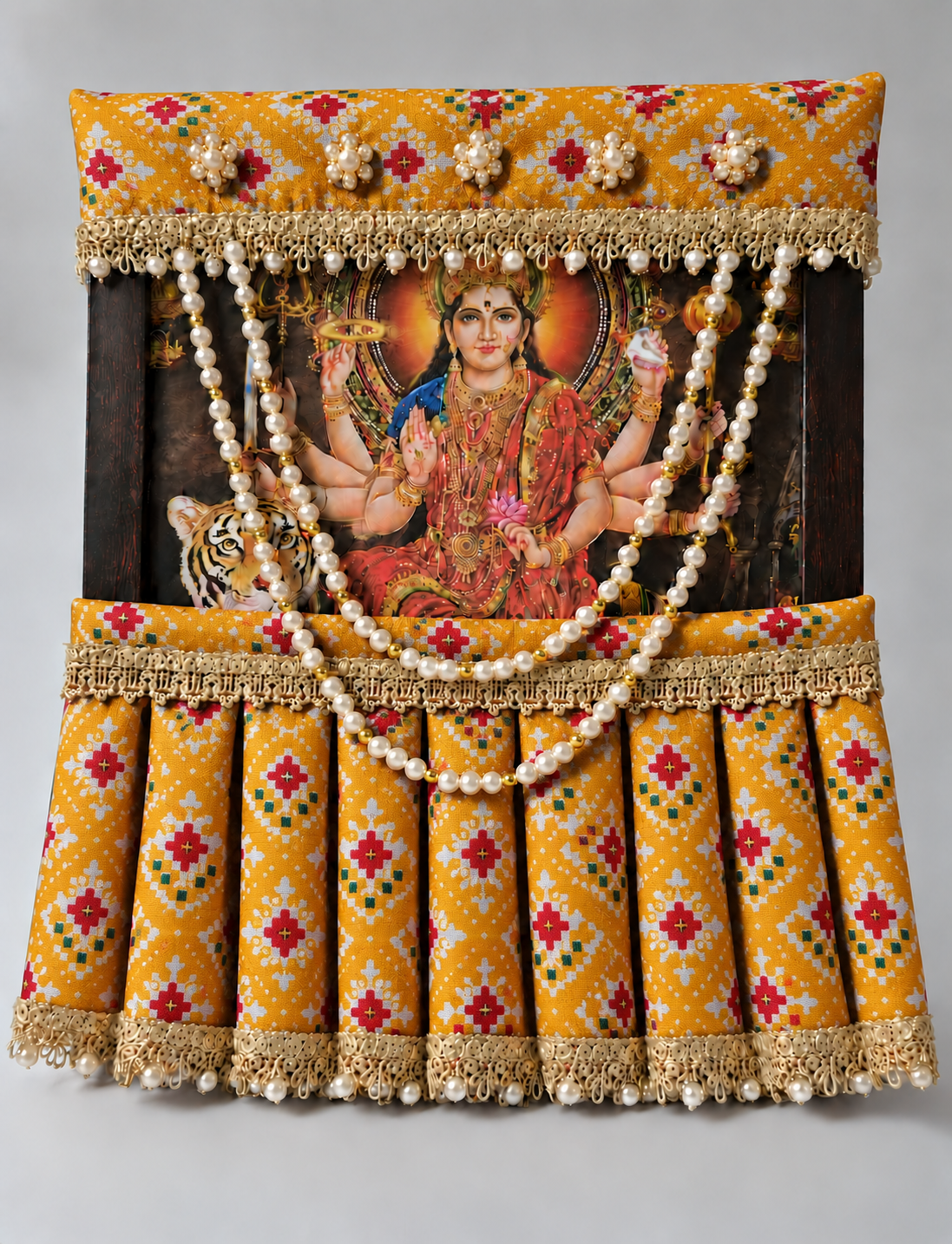 Photo Frame Poshakh with Lehenga + Mala- B020