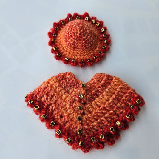 Woollen Ponchu With Cap