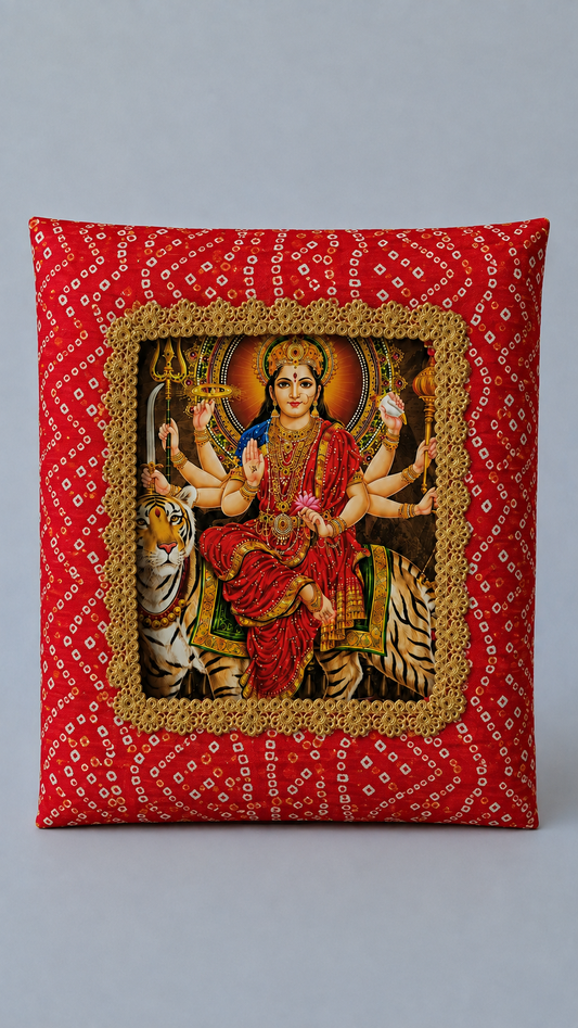 Box Photo Frame Poshakh In Red- C002