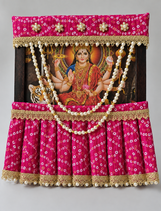 Photo Frame Poshakh with Lehenga + Mala - B013