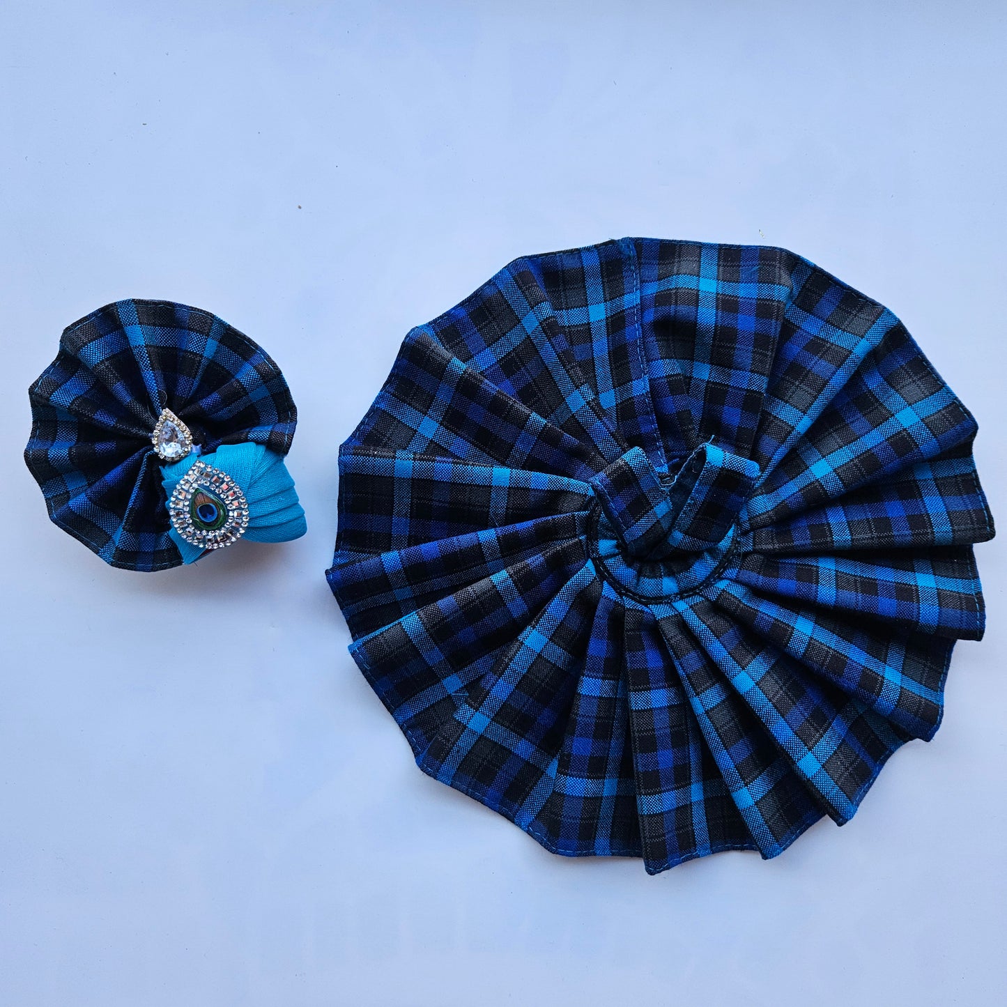 Kanhaji Coatswool Dress- Navy Blue