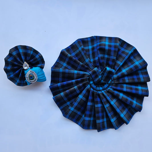 Kanhaji Coatswool Dress- Navy Blue