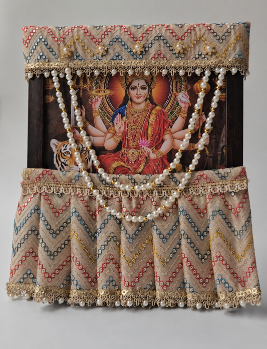Photo Frame Poshakh with Lehenga + Mala- B008
