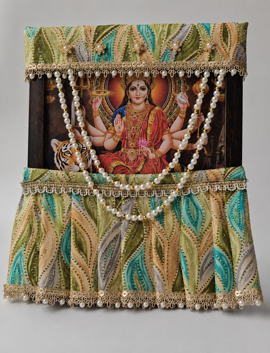 Photo Frame Poshakh with Lehenga + Mala- B006